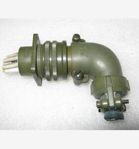 拆机二手日本DDK 镀银航空插头座 MS3108B 18-19SF 弯头10芯