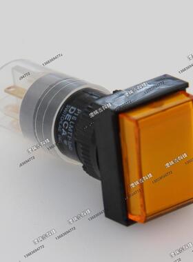 14V带灯不带锁长方形开关复位按钮单路P16LMT1-1AB台湾进联DECA