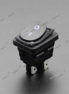 16A防水开关R19台湾亮群R9D8黑色大电流4脚两档船形乒乓翘板开关