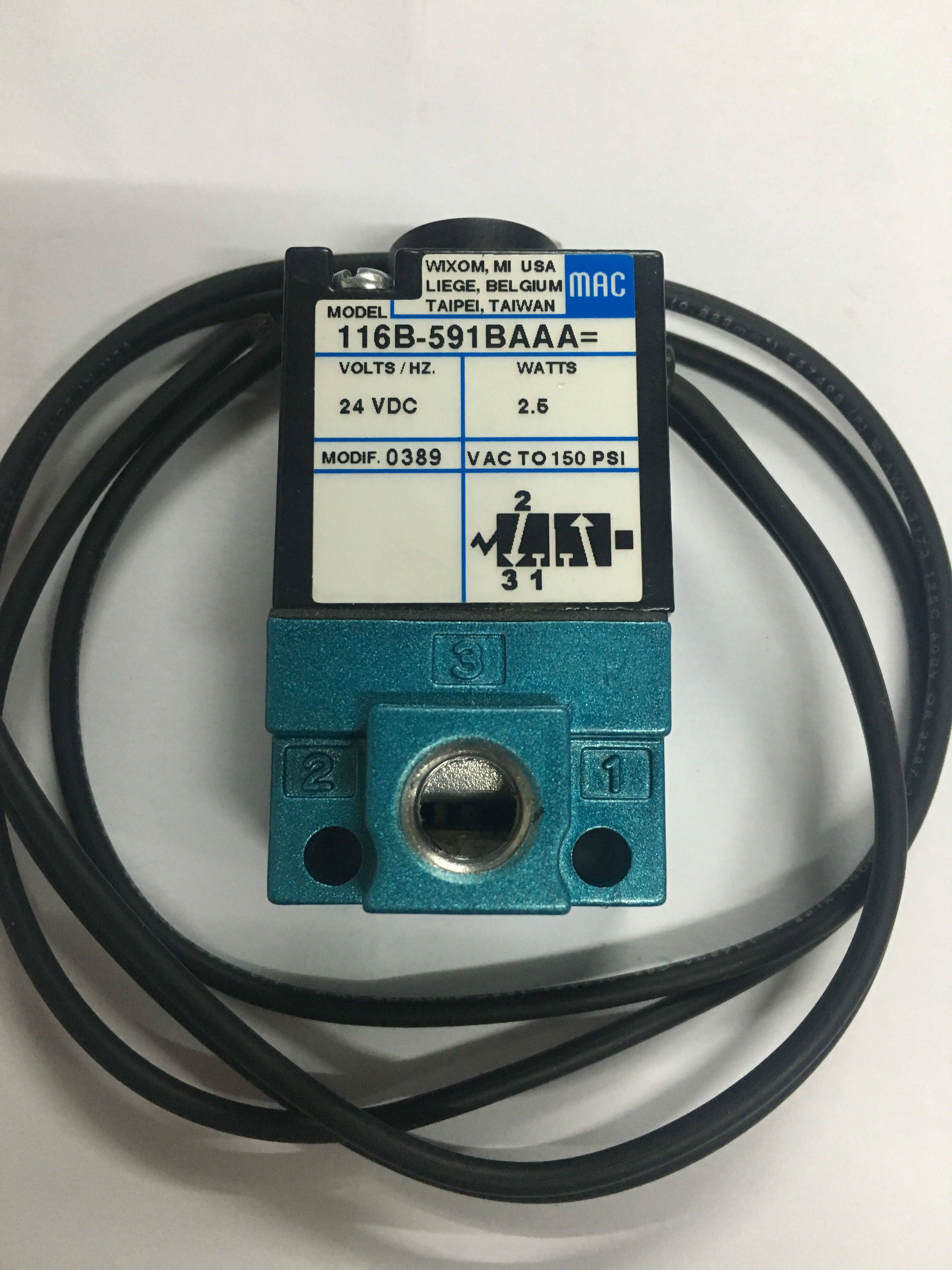现货美国MAC高频电磁阀116B-591BAAA=全新原装正品DC24V当天发货