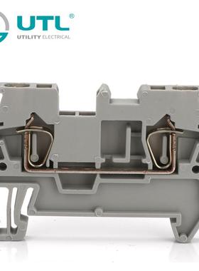UTL尤提乐JUT3-1.5工业接线端子快速接线板连接器直插弹簧端子排