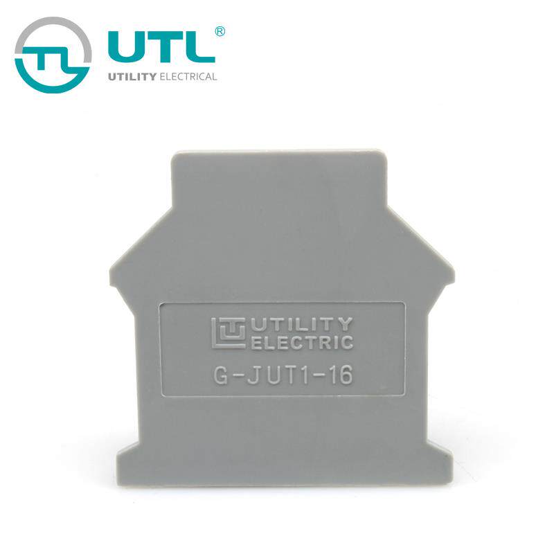 尤提乐16平方接线端子边上挡板盖住金属件挡片G-JUT1-16端子盖