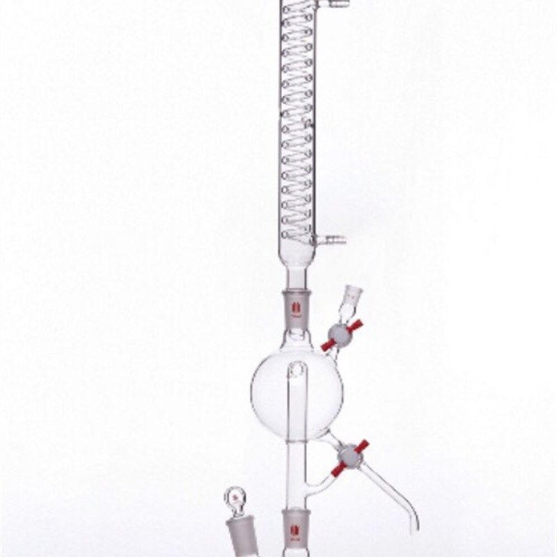 溶剂蒸馏头重蒸装置2505001000ml带两口烧瓶冷凝管抽真空头整套
