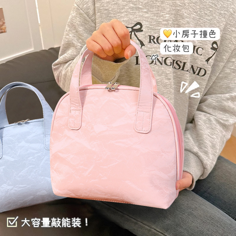 2026新款国风贝壳化妆包女生大容量便携旅行洗漱包化妆品收纳包