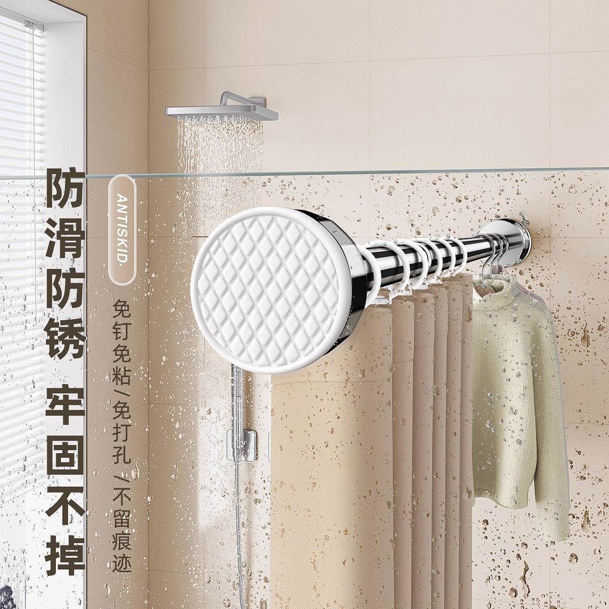 免打孔晾衣架晾衣杆台阳凉衣折晒F966J995架家用室内叠顶天立地地