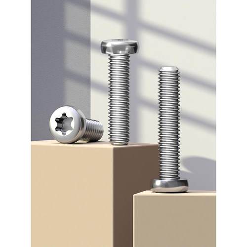 316锈g钢圆头梅花螺钉盘头内螺丝钉螺栓b26HSW72国标2.5M3MM4M5M