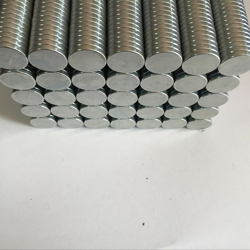 100片冰箱贴8x2强磁吸铁石强力磁铁 圆形钕铁硼永磁超强磁钢