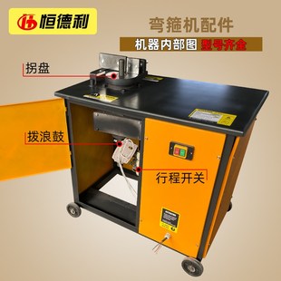 钢筋弯箍机拐盘行程开关圆盘拨浪鼓支架数控弯箍机配件