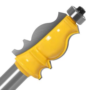 2柄 线条KIM刀 鱼尾扶手刀木工修边刀 出雕刻刀 黄 木工刀 铣口1