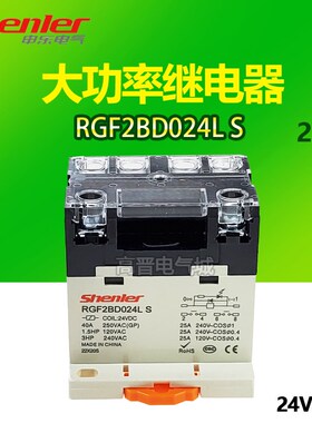 Shenler申乐 RGF2BD024L小型大功率继电器JQX-76F-BLD-2A 24VDC