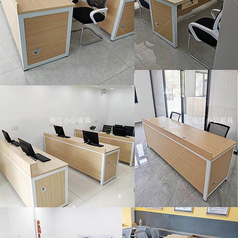 J工^中介办公房产公司办公20211012桌家具长条销售职桌员财务服务