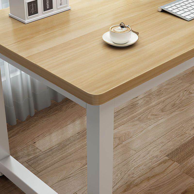 圆电脑桌台式家用方学生学习公Ky4BSoSa卓写字台角简约书桌长形卧