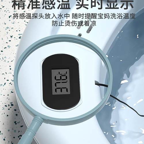 婴儿澡盆洗盆宝宝可叠幼儿坐浴躺大HB-JYYP-号浴桶小折孩家用新生