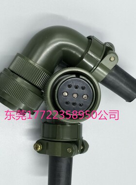 台达伺服电机航空插头 YDM30200347 ASD-CAPW1000 电机侧动力接头