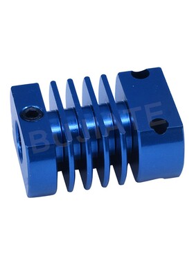 3D打印机 配件 挤出机 MK10 E3DV6 散热铝块 散热片 散热器蓝色