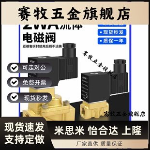 200 150 250 亚德客流体控制阀直动电磁阀水阀2WA030 050