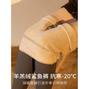 超长版高个子鲨鱼裤女外穿加长加绒2024新款瑜伽裤高腰芭比裤秋冬