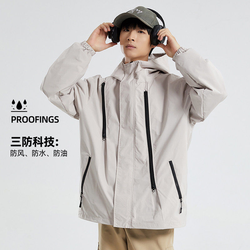 三合一冲锋衣夹克外套男款三防户外防水春秋冬季男士男生防风棉服