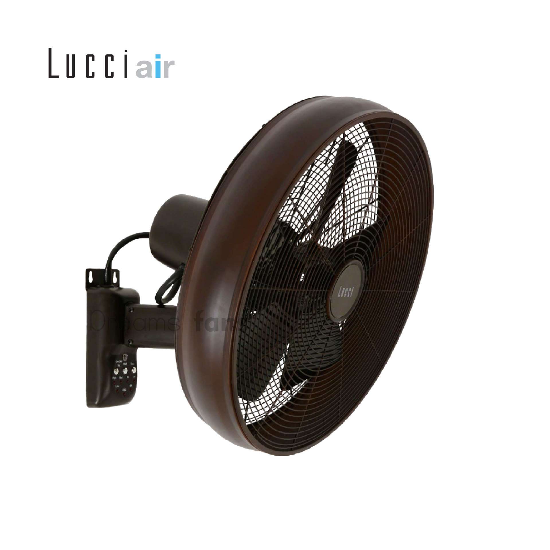 澳洲Lucci air摇头壁扇学校饭堂厂房家用46cm大送风量墙壁风扇