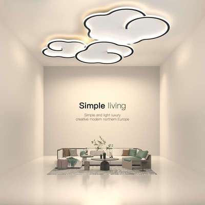 全光谱护眼客厅灯具现代简约大气家用创意祥云大厅主灯卧室吸顶灯