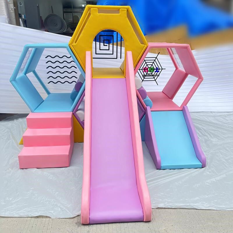 早教中心软体感统组合淘气堡蜂巢滑梯儿童乐园游乐场室内钻洞直销