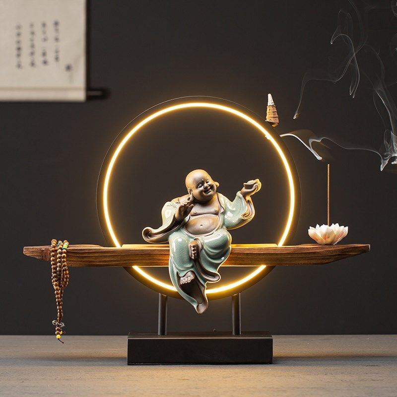 炼器创意新中式倒流香炉摆件沉香檀香熏香炉客厅办公室桌面装饰品,电玩/配件/游戏/攻略,支架,淘宝优惠券,粉丝福利购,淘宝优惠卷