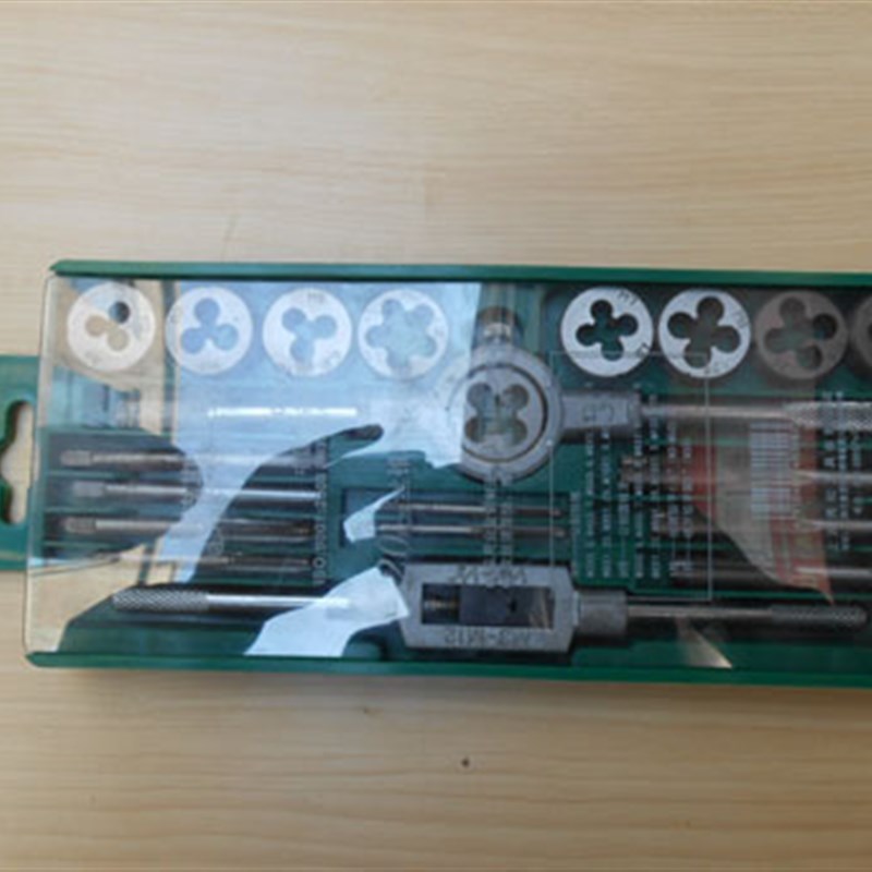 特斯20pcs丝锥板牙组套/丝攻/板牙/工具/套筒/工具套筒/手动工具
