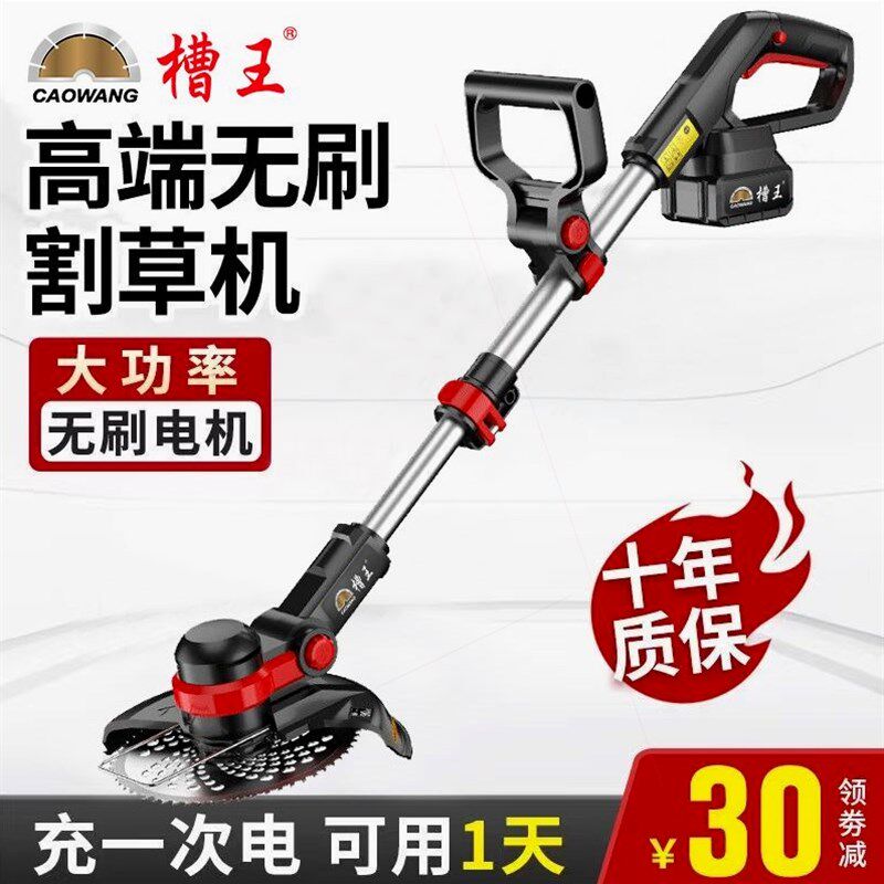 德国进口槽王割草机充电式大功率电动原装全自动家用小型锄草打草