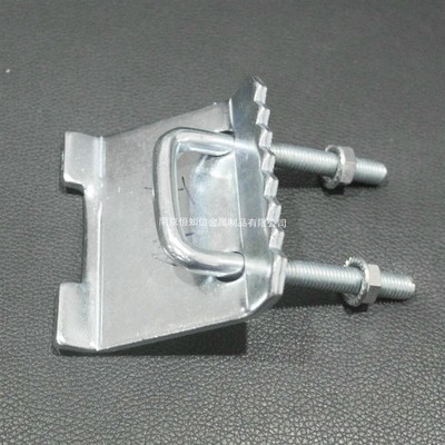 C型钢抗震支架免打孔抗震压板锯齿梁夹直角管束消防管通风钢结构