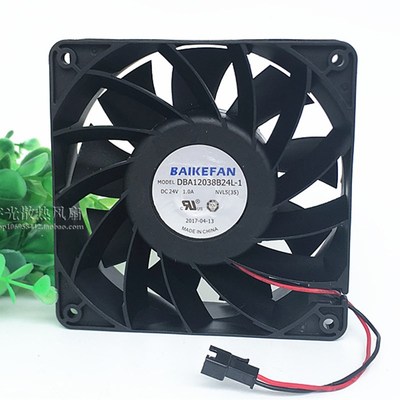 原装BAIKE DBA12038B24L-1 24V 1.0A 大风量双滚珠变频器散热风扇