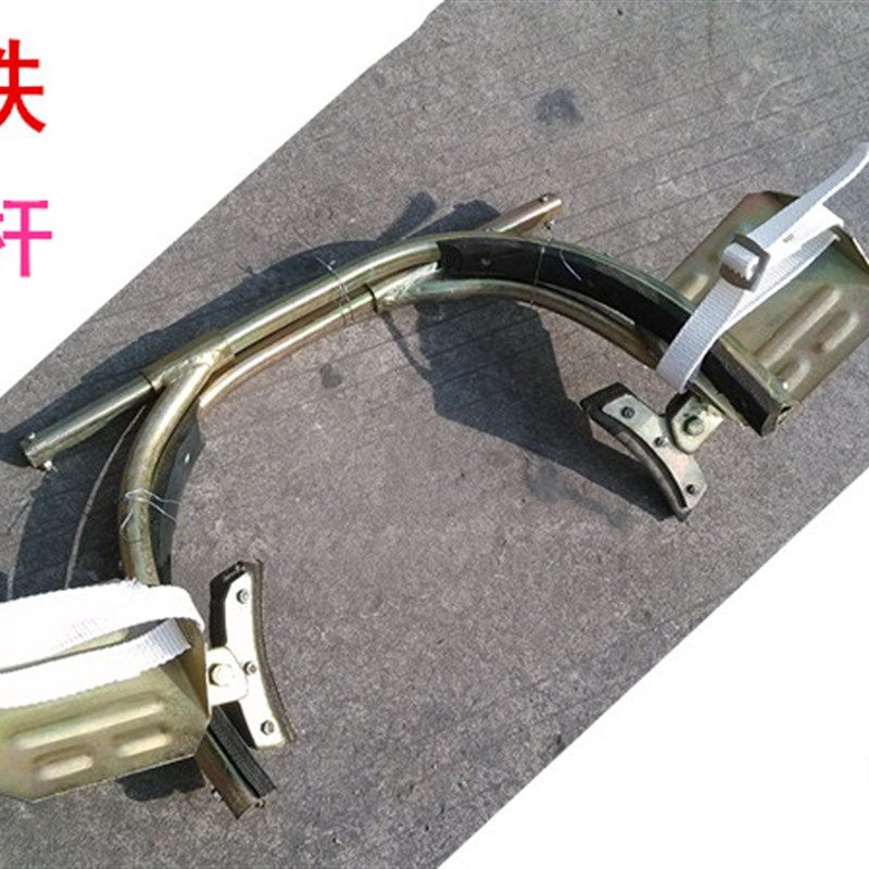 钢铁制作 电工登杆脚扣,电线杆脚爬,爬树铁鞋,登高板