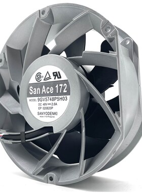 日本三洋9Gv5748P5H03 Dc48V 2.0A 17251 17cm防水Pwm调速风扇