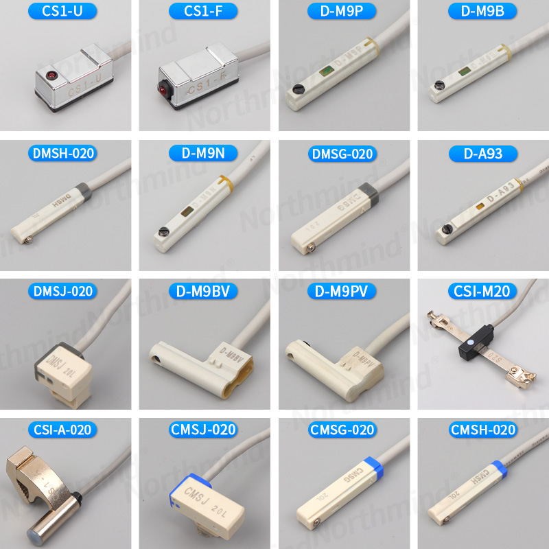 D-A93磁性开关SMC型M9B/M9N/P/V/A/W气缸感应器A54/R/F8B/C73/Z73