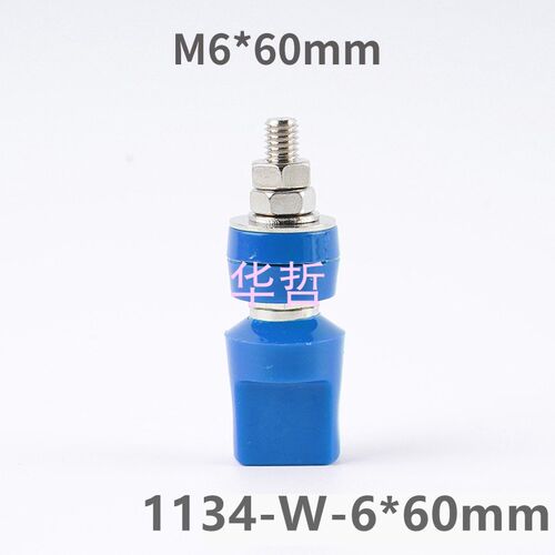 JXZ-3A3 M6*60纯铜扁帽端子4mm香蕉插座/30-40A高压大电流接地线