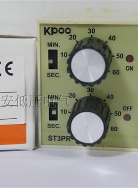 开普KPOO 双旋钮循环计时继电器 T3PR 220VAC (60S/60M)
