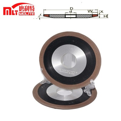 单斜边金刚石砂轮 磨锯片砂轮 黑胶木合金钨钢砂轮磨合金锯片铣刀