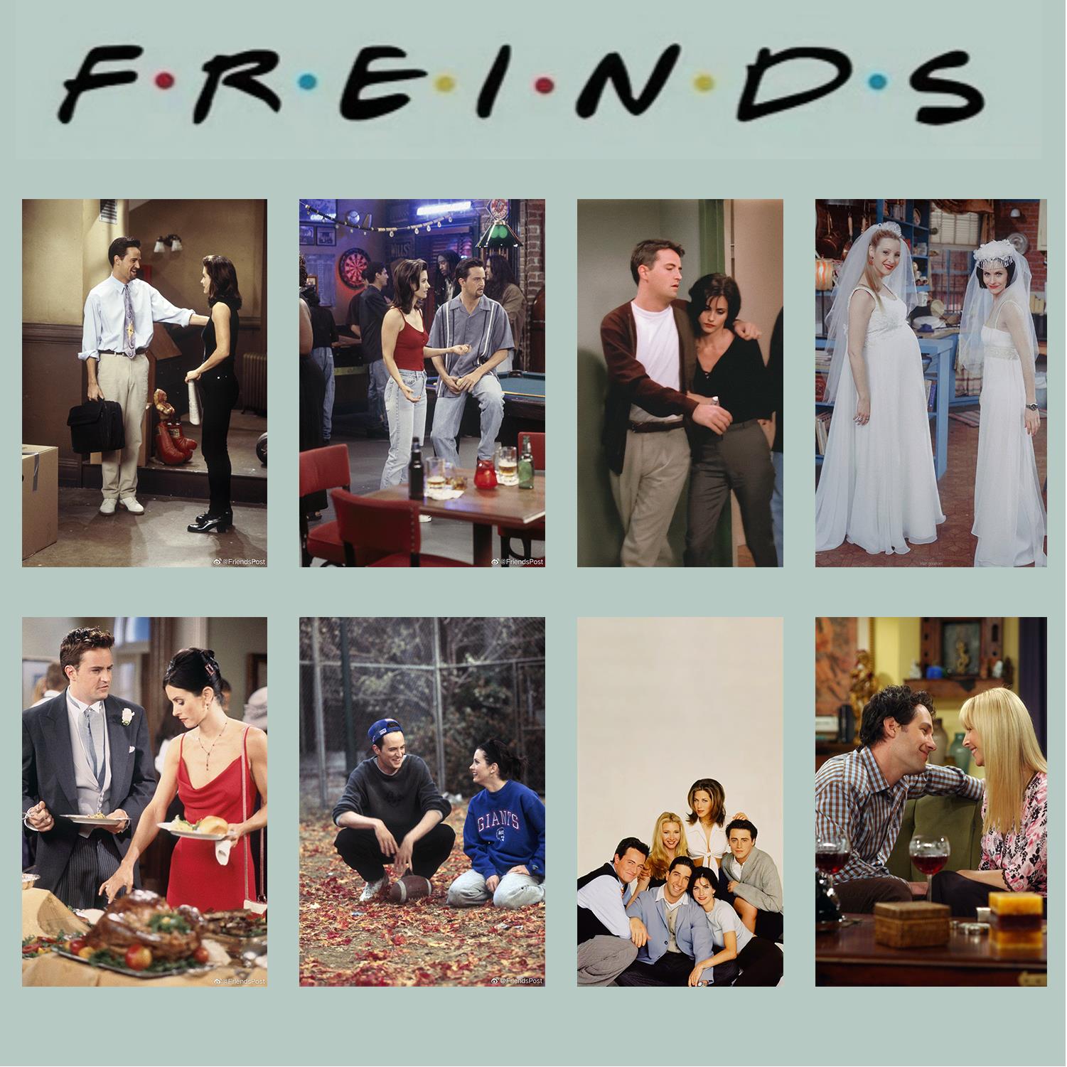 老友记周边卡片friends宿舍卧室墙贴ins桌面装饰画老友记拍照背景