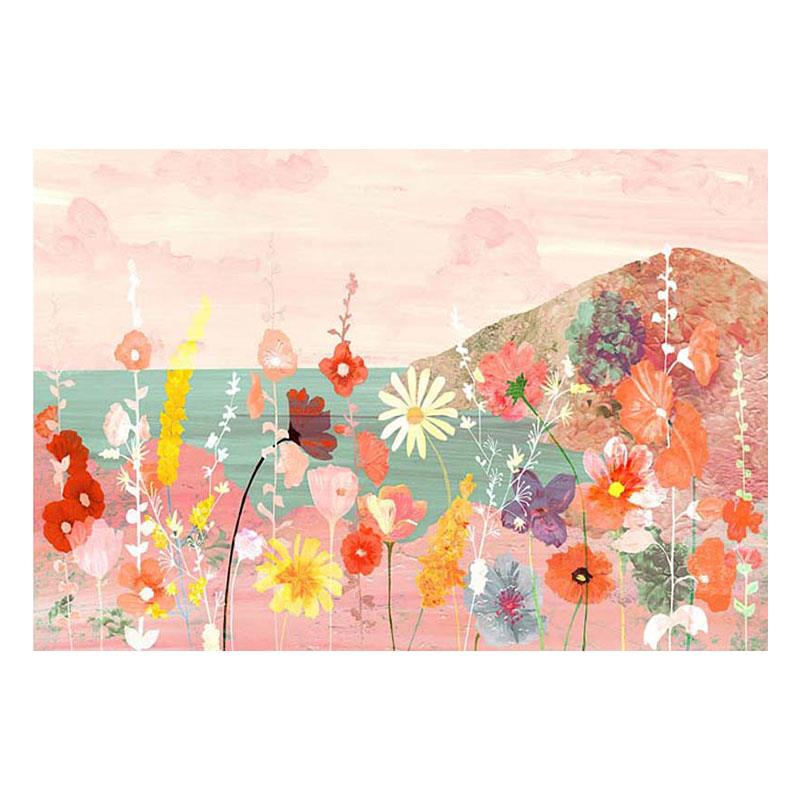 梦幻海岸花卉打印油画装饰Violets Print House画芯贴画背胶海报