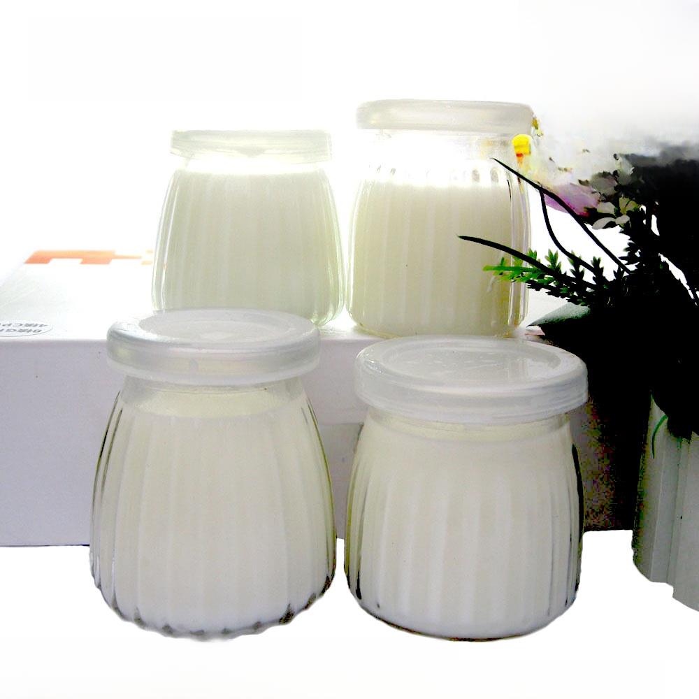 200ml毫升150果冻燕窝100ml双皮奶小孩布丁瓶酸奶瓶杯带盖玻璃瓶