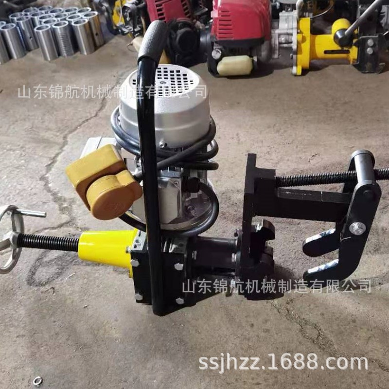 380v电动钢轨钻孔机 220v铁路轨道钻眼机 便携式钢轨打眼钻孔机