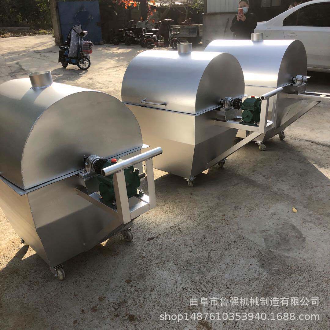 炒玉米粒麦麸烘干机500斤花生滚筒翻炒机多功能板栗炒货批发
