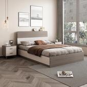 床现代简约小户型床榻榻米床主卧室1.35米北欧床收纳高箱体储物床