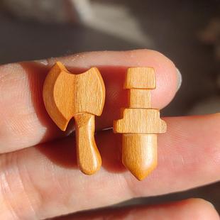 纯手工迷你小桃木剑红绳手链手串婴儿童吊坠随身携带女款女士挂件