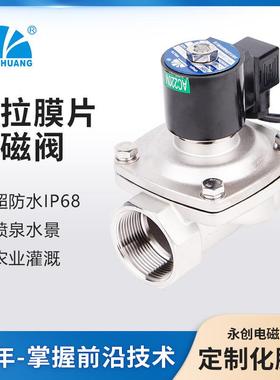 余姚YCDF1直拉膜片电磁阀喷泉电磁阀水下跑泉阀门厂家