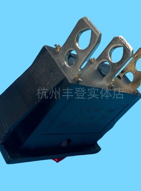 船型开关KCD3-101带灯3脚2档 红色绿色15A250VAC翘板电源按钮开关