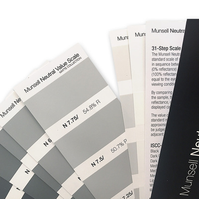 美国蒙赛尔孟赛尔明度精选色卡Munsell-4标准色卡M50135M50130