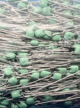 CT4独石电容63V-1P 10P 15 18 20 22 27 30 33 39 47 68P绿色长脚