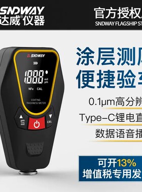 深达威6310A涂层测厚仪 漆膜仪镀锌层油漆厚度测量仪汽车漆面检测