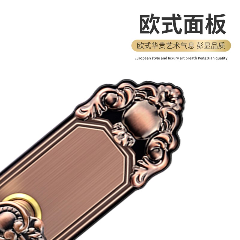 欧式复古不锈钢对开门锁防盗门锁大门锁把手别墅双开门套锁大门锁