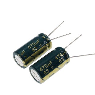10只 电解电容 63V 470UF 63V470UF 体积 13*20MM